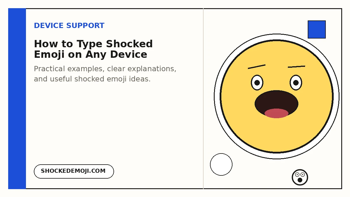 How to Type Shocked Emoji on Any Device cover image